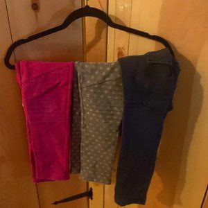 Bundle of 3 Tea collection knit moto and cargo pants (7-8 years)